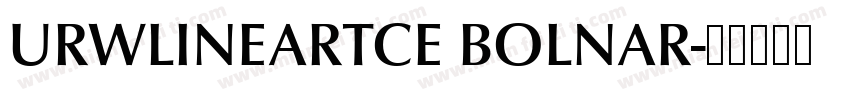 URWLINEARTCE BOLNAR字体转换